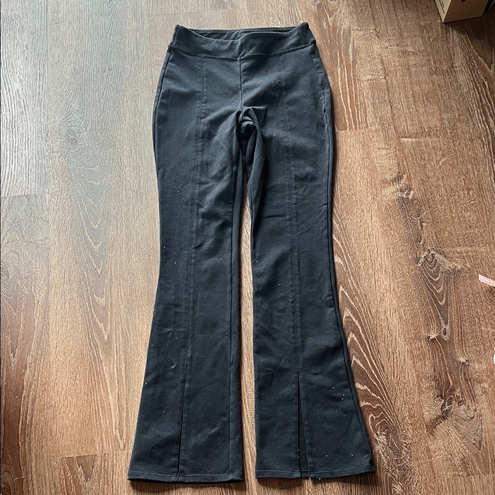 ALO Yoga Classic Black Leggings split leg S